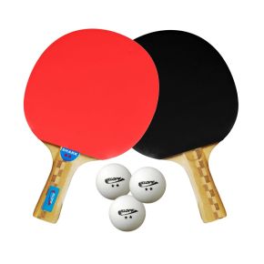 Kit Tênis de Mesa / Ping Pong Luxo c/ 2 Raquetes + 3 Bolinhas - KLOPF - Cód.5055