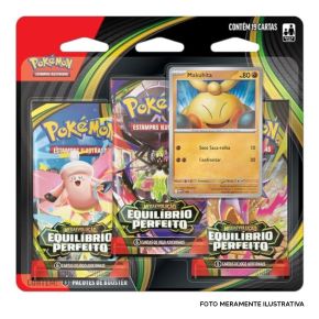 19 Cartas Pokémon ME03 - Blister Makuhita - Megaevolução Equilíbrio Perfeito - 36859